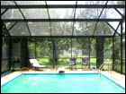 Bronze, Dome Style Pool Enclosure with side enclaves
