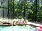 Bronze Flat Roof Pool Enclosure around Spa Area 